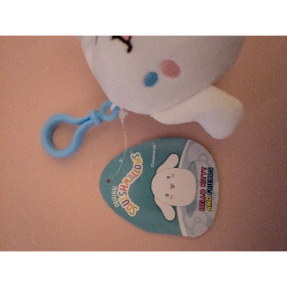 Squishmallows Sanrio 3.5-Inch Cinnamoroll Official Jazwares Plush Hello Kitty